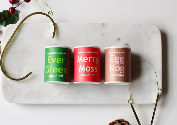 Happy Holidays! All About Our Holiday Trio And Egg Softening Mask